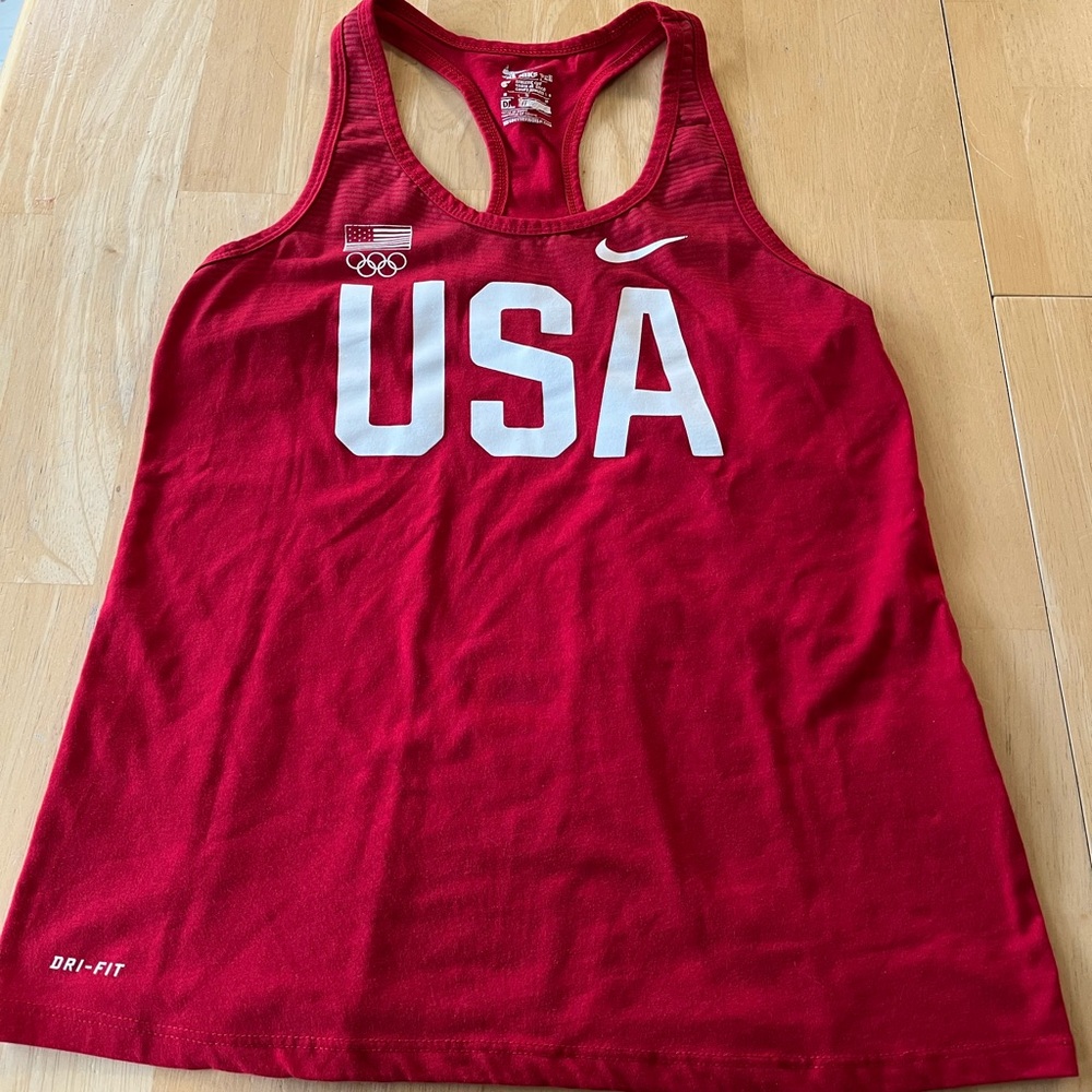 Nike Women's Red USA Tank Top